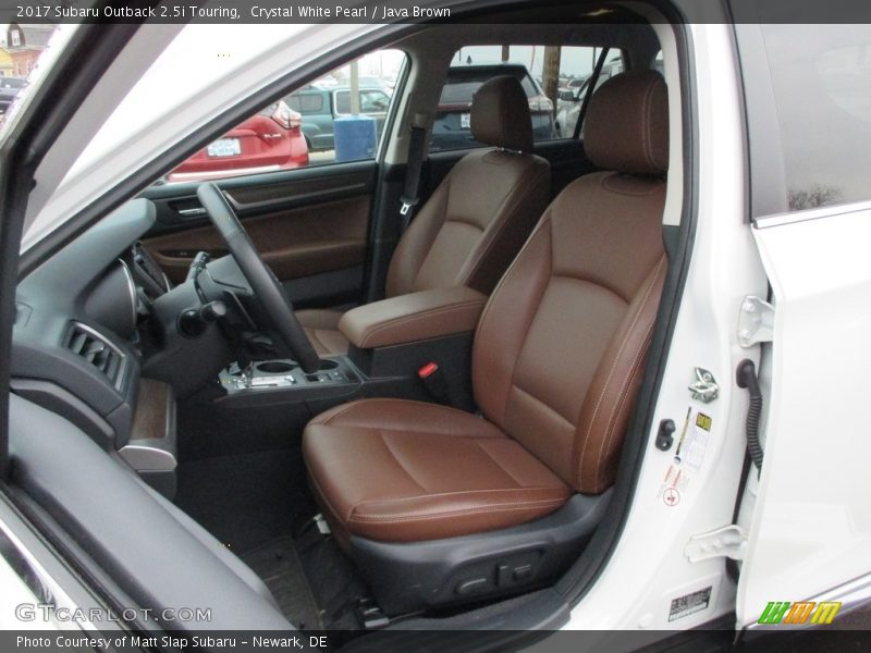 Crystal White Pearl / Java Brown 2017 Subaru Outback 2.5i Touring