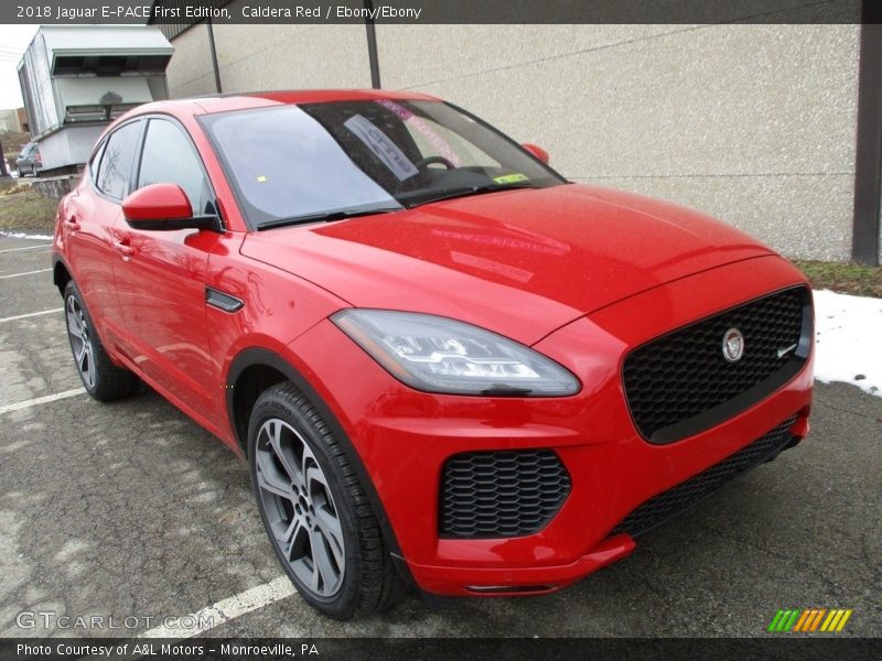 Caldera Red / Ebony/Ebony 2018 Jaguar E-PACE First Edition