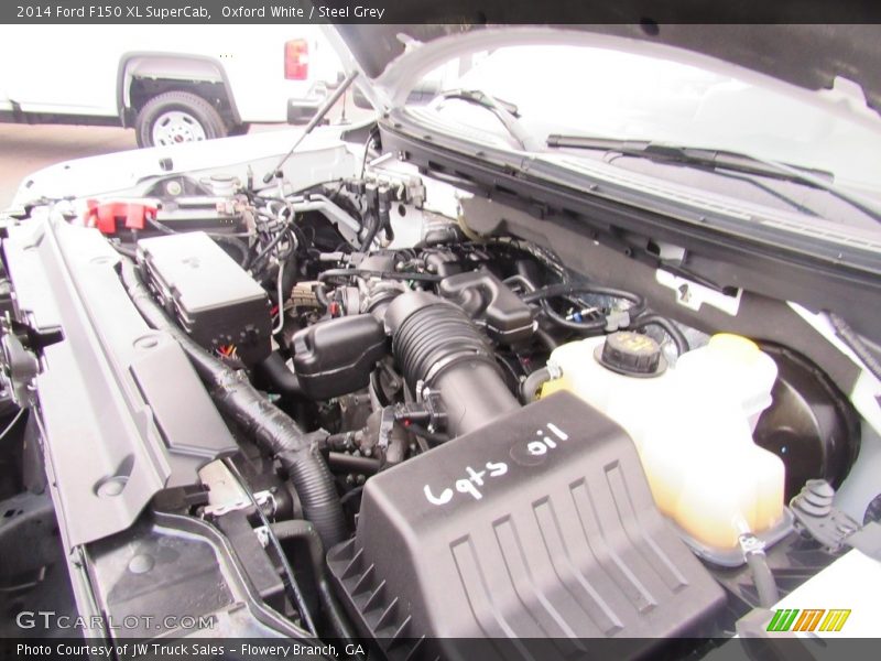 Oxford White / Steel Grey 2014 Ford F150 XL SuperCab