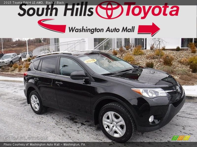 Black / Black 2015 Toyota RAV4 LE AWD