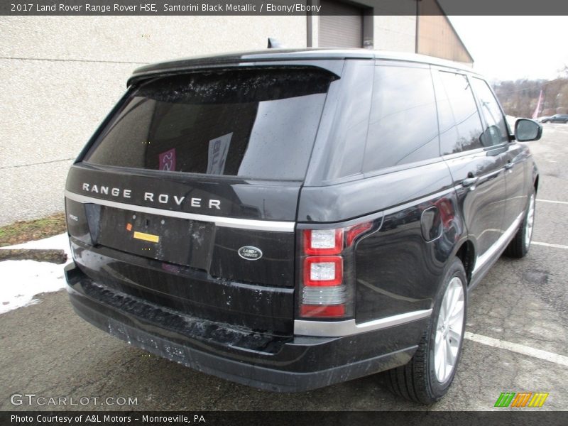 Santorini Black Metallic / Ebony/Ebony 2017 Land Rover Range Rover HSE