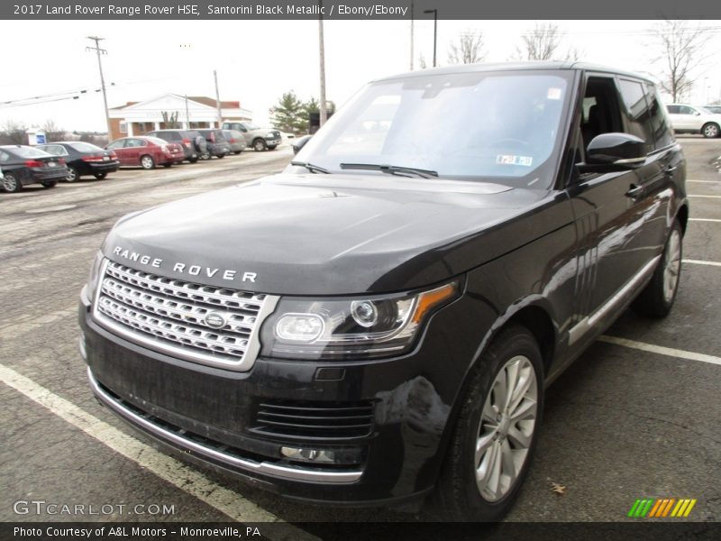 Santorini Black Metallic / Ebony/Ebony 2017 Land Rover Range Rover HSE