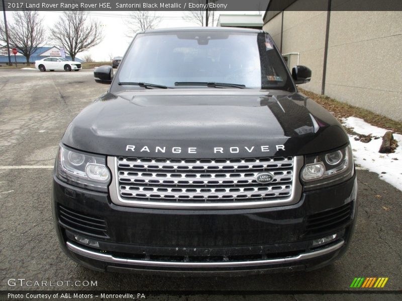 Santorini Black Metallic / Ebony/Ebony 2017 Land Rover Range Rover HSE