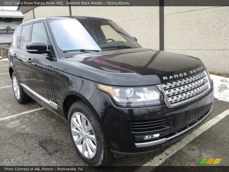 Santorini Black Metallic / Ebony/Ebony 2017 Land Rover Range Rover HSE