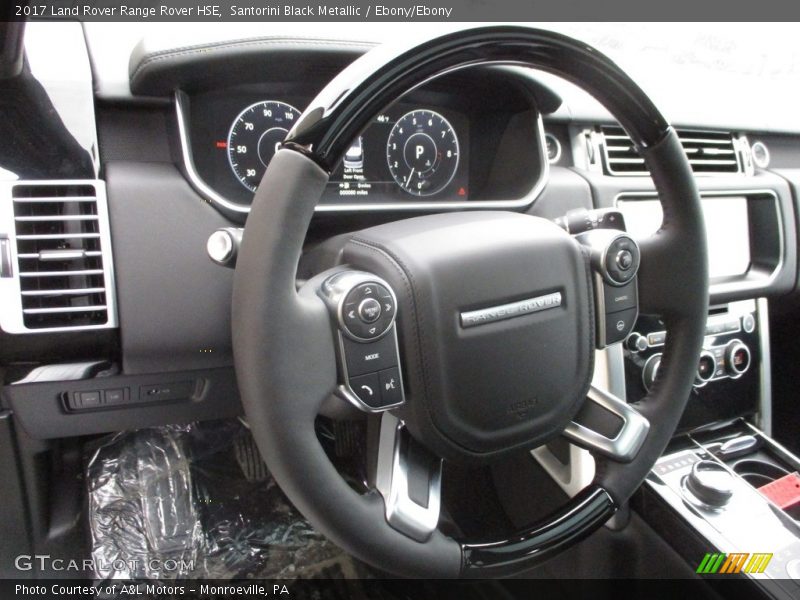 Santorini Black Metallic / Ebony/Ebony 2017 Land Rover Range Rover HSE