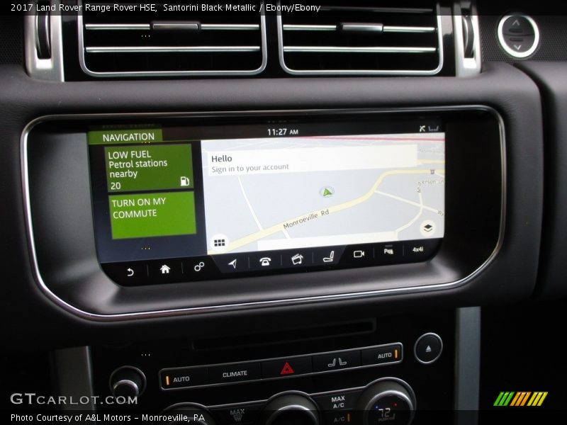 Santorini Black Metallic / Ebony/Ebony 2017 Land Rover Range Rover HSE