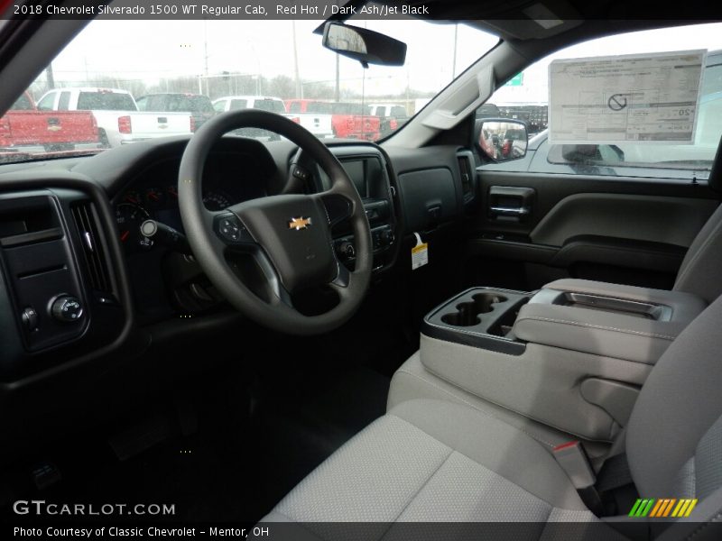 Red Hot / Dark Ash/Jet Black 2018 Chevrolet Silverado 1500 WT Regular Cab
