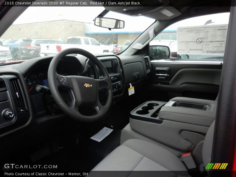 Red Hot / Dark Ash/Jet Black 2018 Chevrolet Silverado 1500 WT Regular Cab