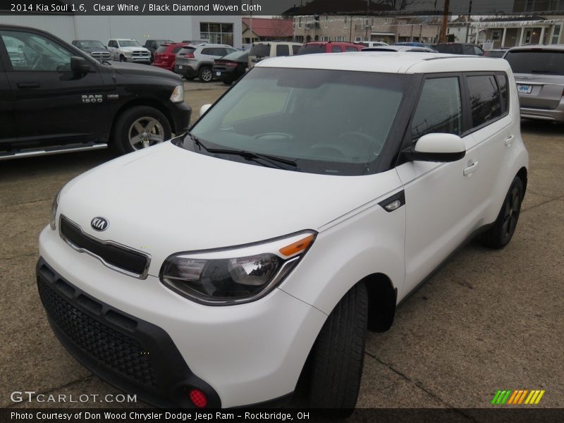 Clear White / Black Diamond Woven Cloth 2014 Kia Soul 1.6