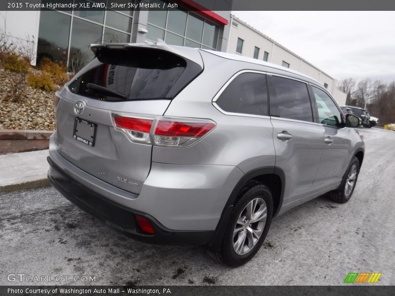 Silver Sky Metallic / Ash 2015 Toyota Highlander XLE AWD