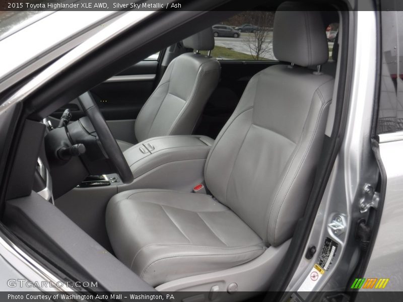 Silver Sky Metallic / Ash 2015 Toyota Highlander XLE AWD
