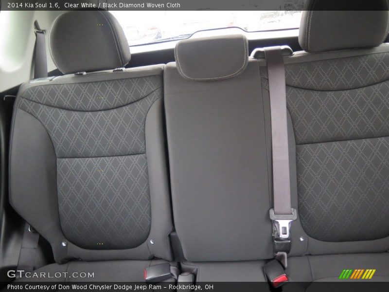 Clear White / Black Diamond Woven Cloth 2014 Kia Soul 1.6