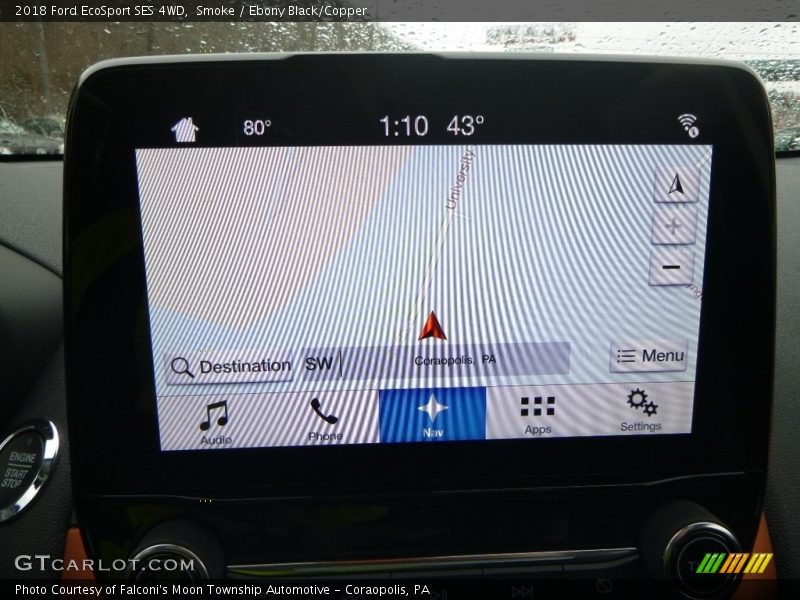 Navigation of 2018 EcoSport SES 4WD