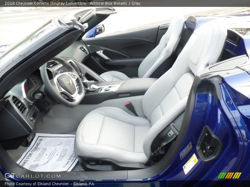 Front Seat of 2018 Corvette Stingray Convertible