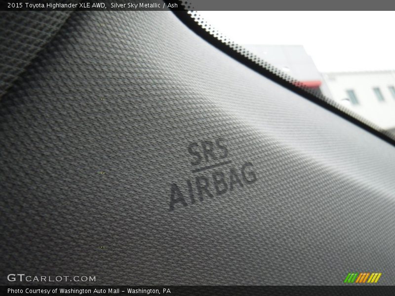 Silver Sky Metallic / Ash 2015 Toyota Highlander XLE AWD