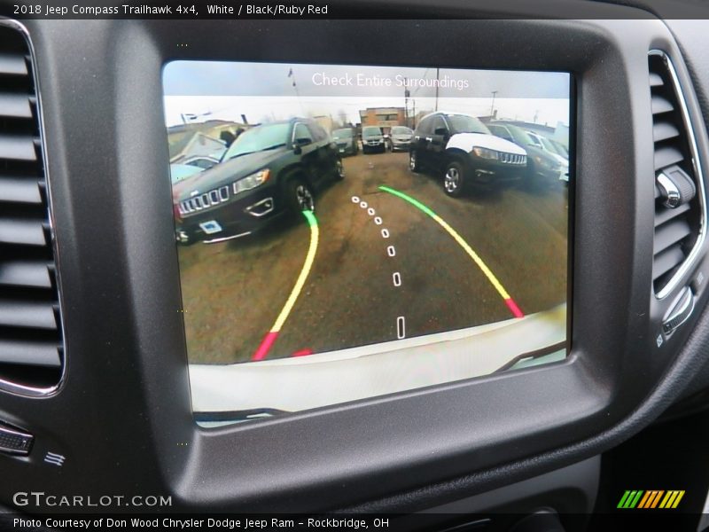 White / Black/Ruby Red 2018 Jeep Compass Trailhawk 4x4