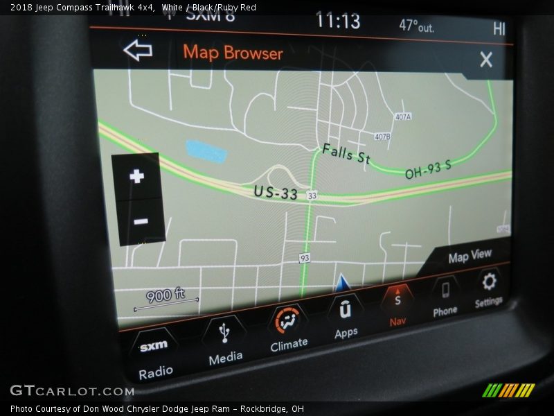 White / Black/Ruby Red 2018 Jeep Compass Trailhawk 4x4