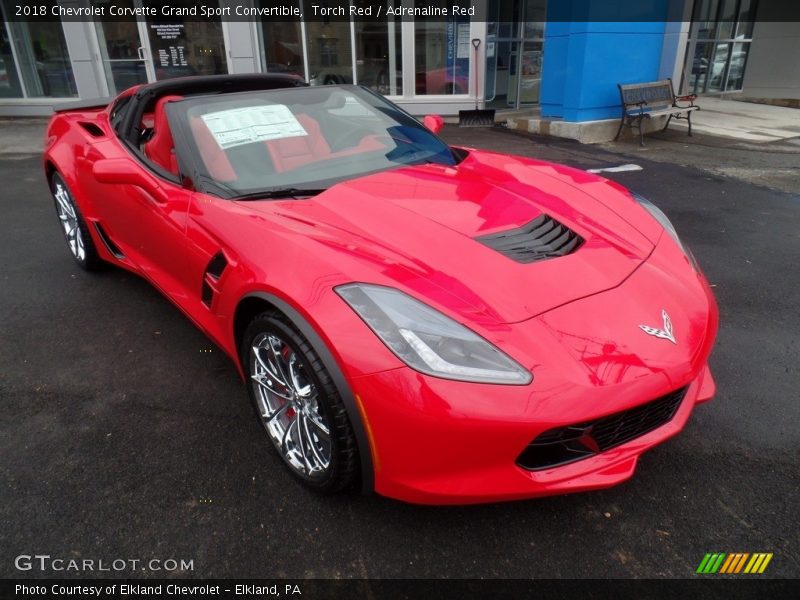 Torch Red / Adrenaline Red 2018 Chevrolet Corvette Grand Sport Convertible