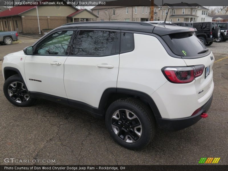 White / Black/Ruby Red 2018 Jeep Compass Trailhawk 4x4