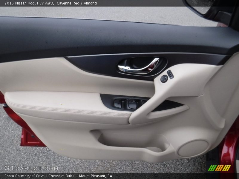 Cayenne Red / Almond 2015 Nissan Rogue SV AWD