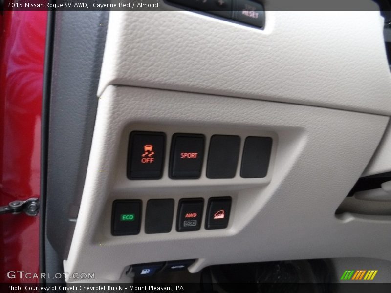 Cayenne Red / Almond 2015 Nissan Rogue SV AWD