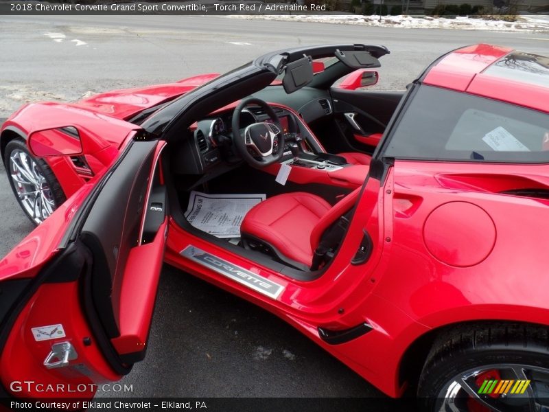  2018 Corvette Grand Sport Convertible Adrenaline Red Interior