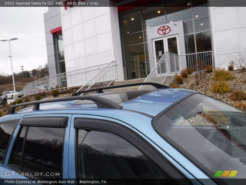 Arctic Blue / Gray 2003 Hyundai Santa Fe GLS 4WD