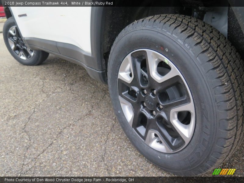 White / Black/Ruby Red 2018 Jeep Compass Trailhawk 4x4