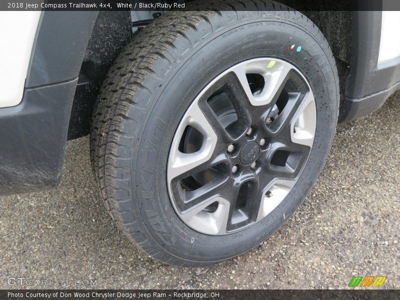 White / Black/Ruby Red 2018 Jeep Compass Trailhawk 4x4