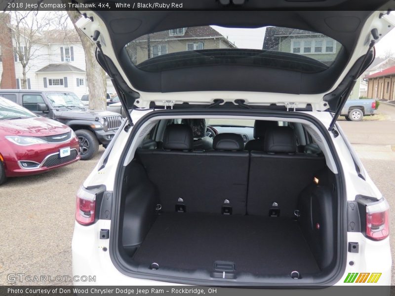 White / Black/Ruby Red 2018 Jeep Compass Trailhawk 4x4