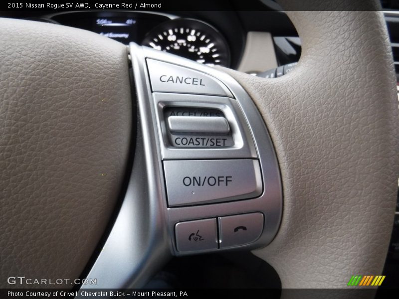Cayenne Red / Almond 2015 Nissan Rogue SV AWD