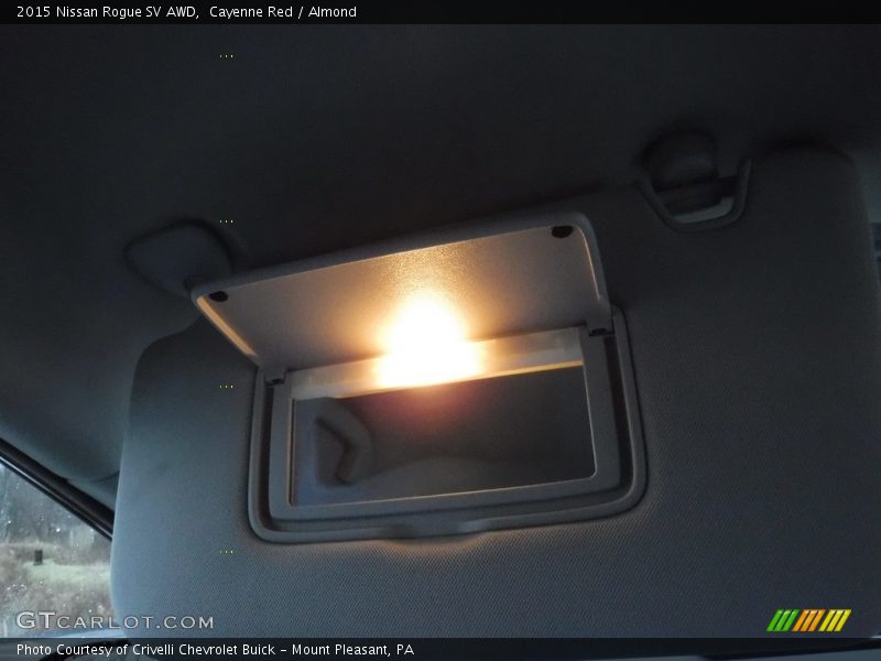 Cayenne Red / Almond 2015 Nissan Rogue SV AWD