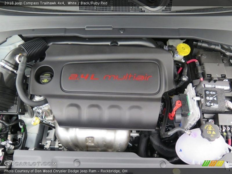 White / Black/Ruby Red 2018 Jeep Compass Trailhawk 4x4