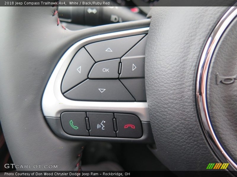 White / Black/Ruby Red 2018 Jeep Compass Trailhawk 4x4