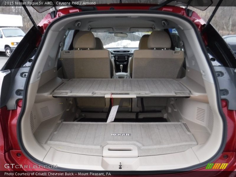 Cayenne Red / Almond 2015 Nissan Rogue SV AWD