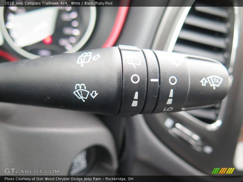 White / Black/Ruby Red 2018 Jeep Compass Trailhawk 4x4