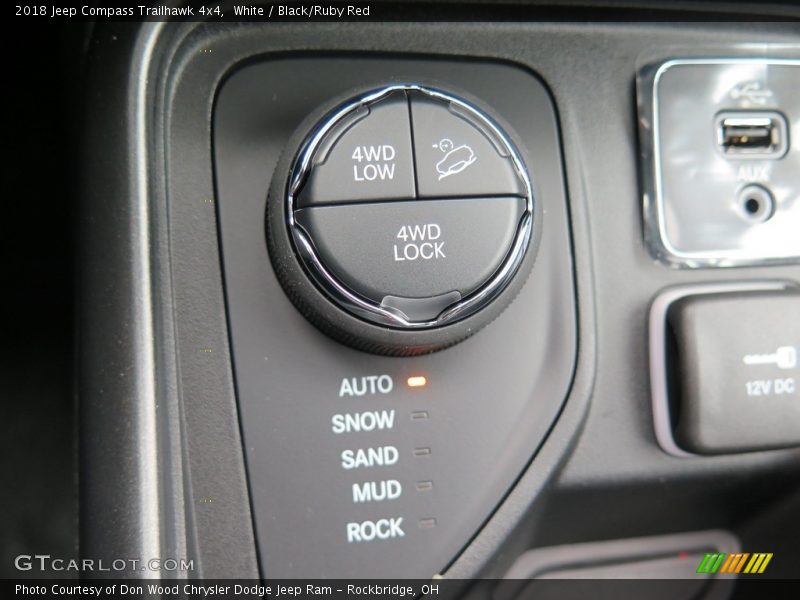 White / Black/Ruby Red 2018 Jeep Compass Trailhawk 4x4