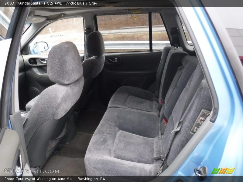Arctic Blue / Gray 2003 Hyundai Santa Fe GLS 4WD