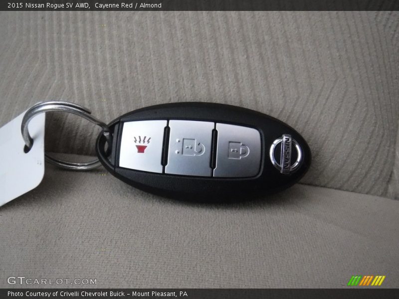 Cayenne Red / Almond 2015 Nissan Rogue SV AWD