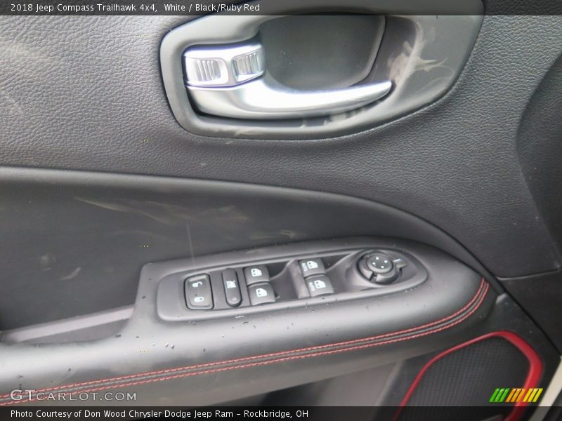 White / Black/Ruby Red 2018 Jeep Compass Trailhawk 4x4