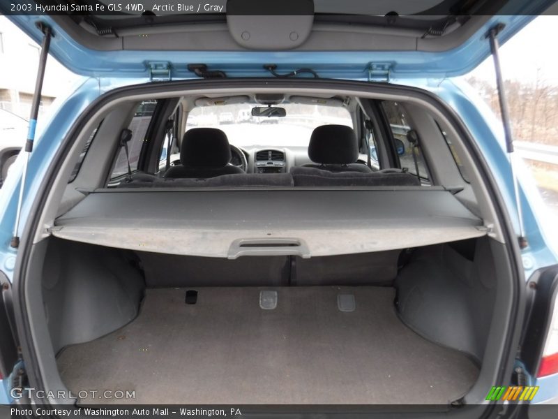 Arctic Blue / Gray 2003 Hyundai Santa Fe GLS 4WD