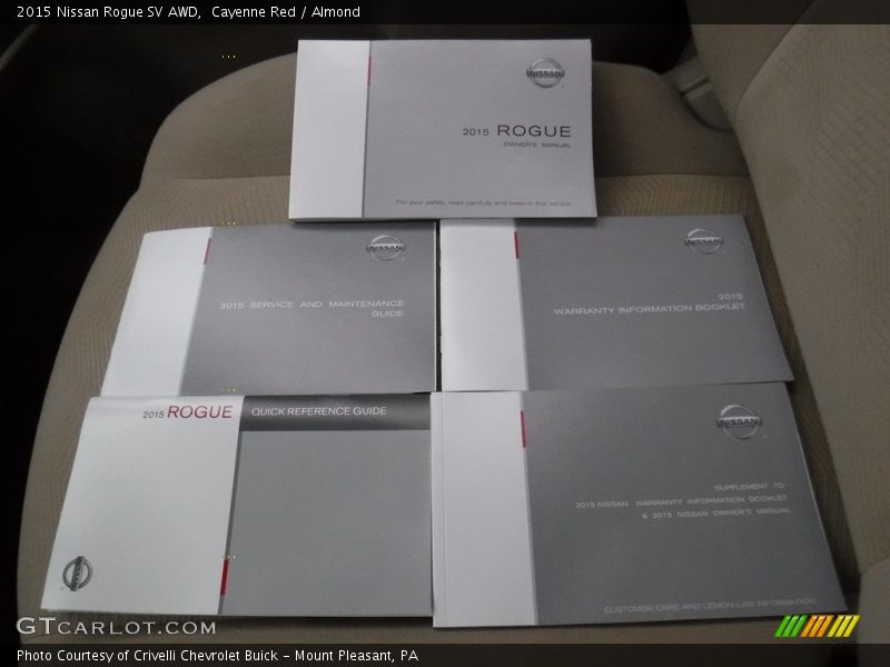 Cayenne Red / Almond 2015 Nissan Rogue SV AWD