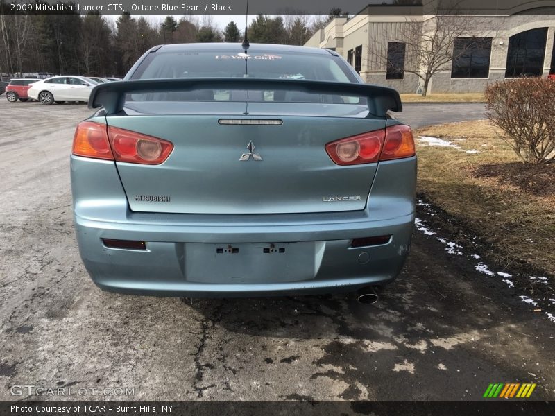 Octane Blue Pearl / Black 2009 Mitsubishi Lancer GTS