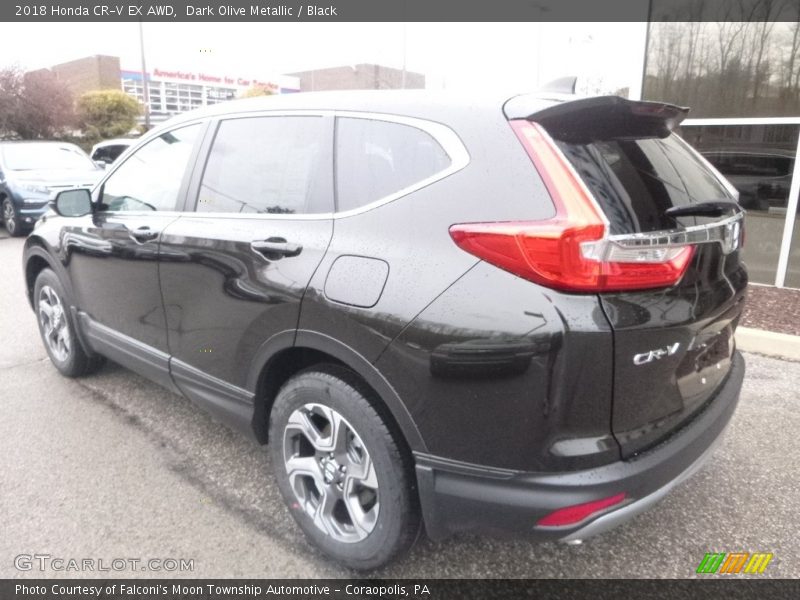 Dark Olive Metallic / Black 2018 Honda CR-V EX AWD