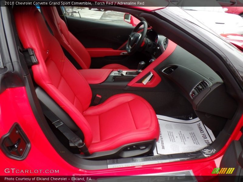 Front Seat of 2018 Corvette Grand Sport Convertible
