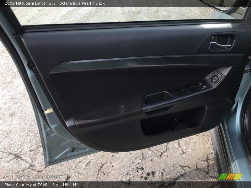 Octane Blue Pearl / Black 2009 Mitsubishi Lancer GTS
