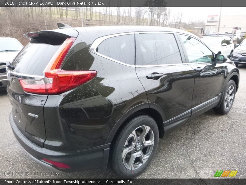 Dark Olive Metallic / Black 2018 Honda CR-V EX AWD