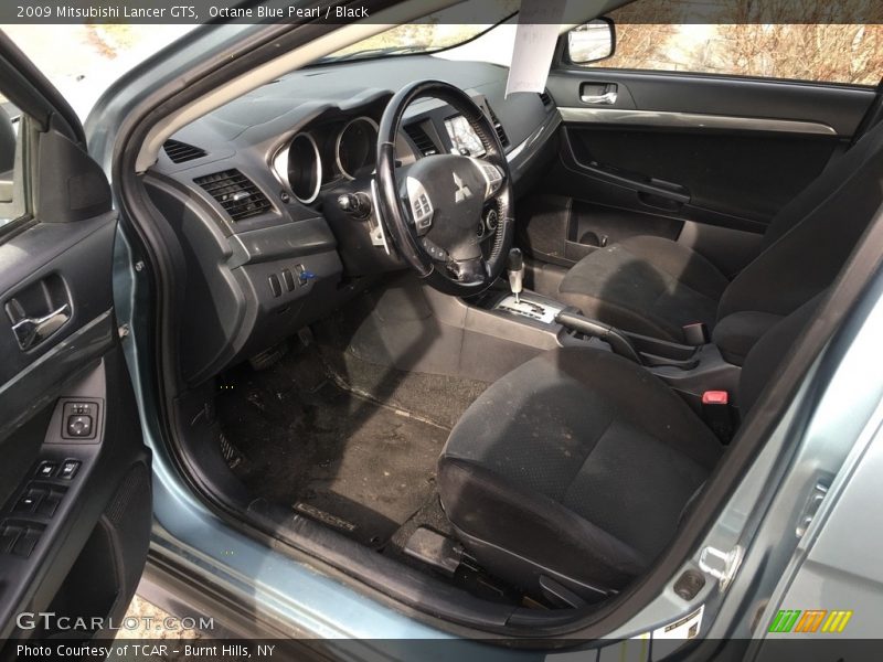 Octane Blue Pearl / Black 2009 Mitsubishi Lancer GTS