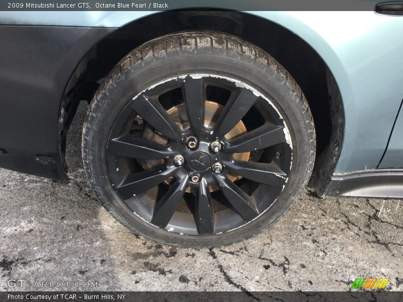 Octane Blue Pearl / Black 2009 Mitsubishi Lancer GTS