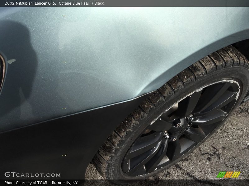 Octane Blue Pearl / Black 2009 Mitsubishi Lancer GTS